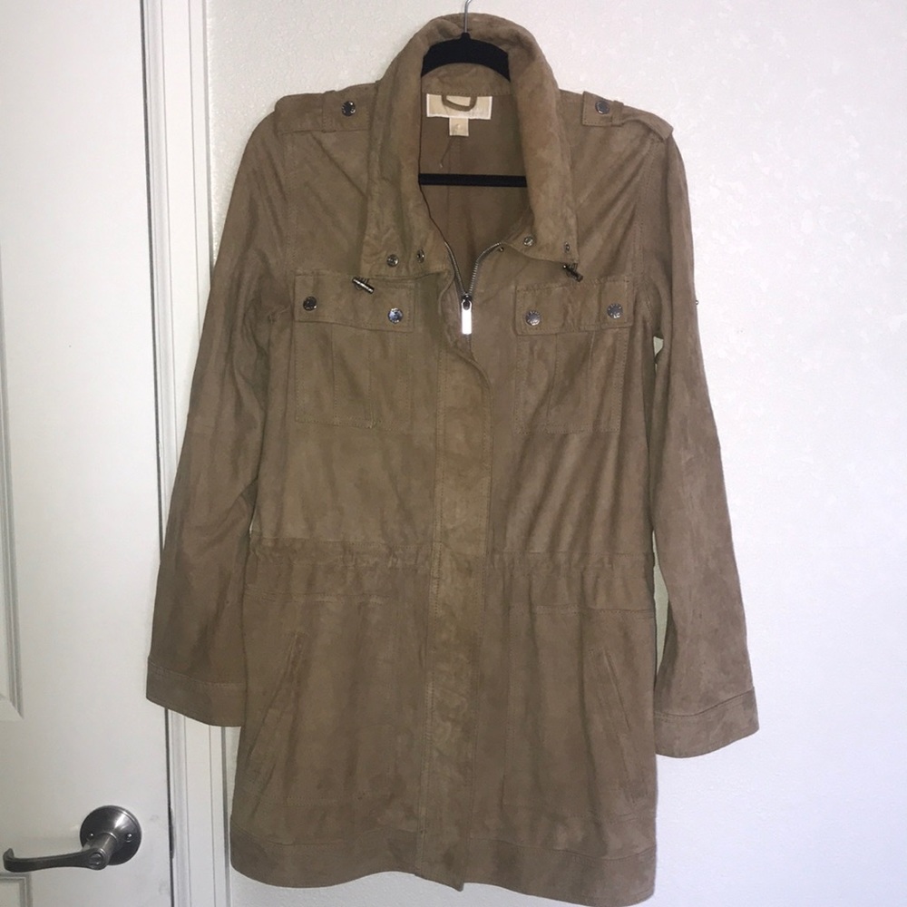 Michael Kors Suede Anorak Jacket